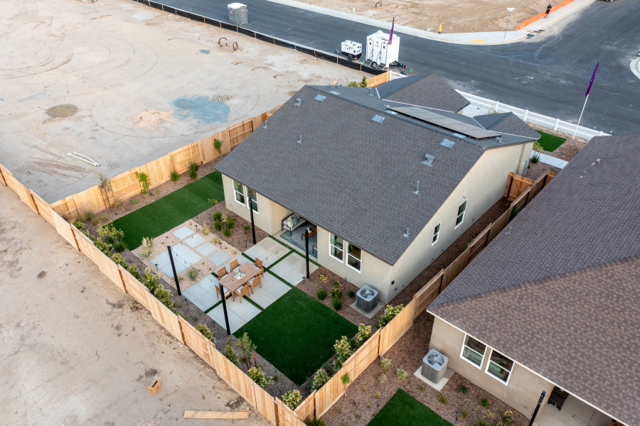 A building with a courtyard.