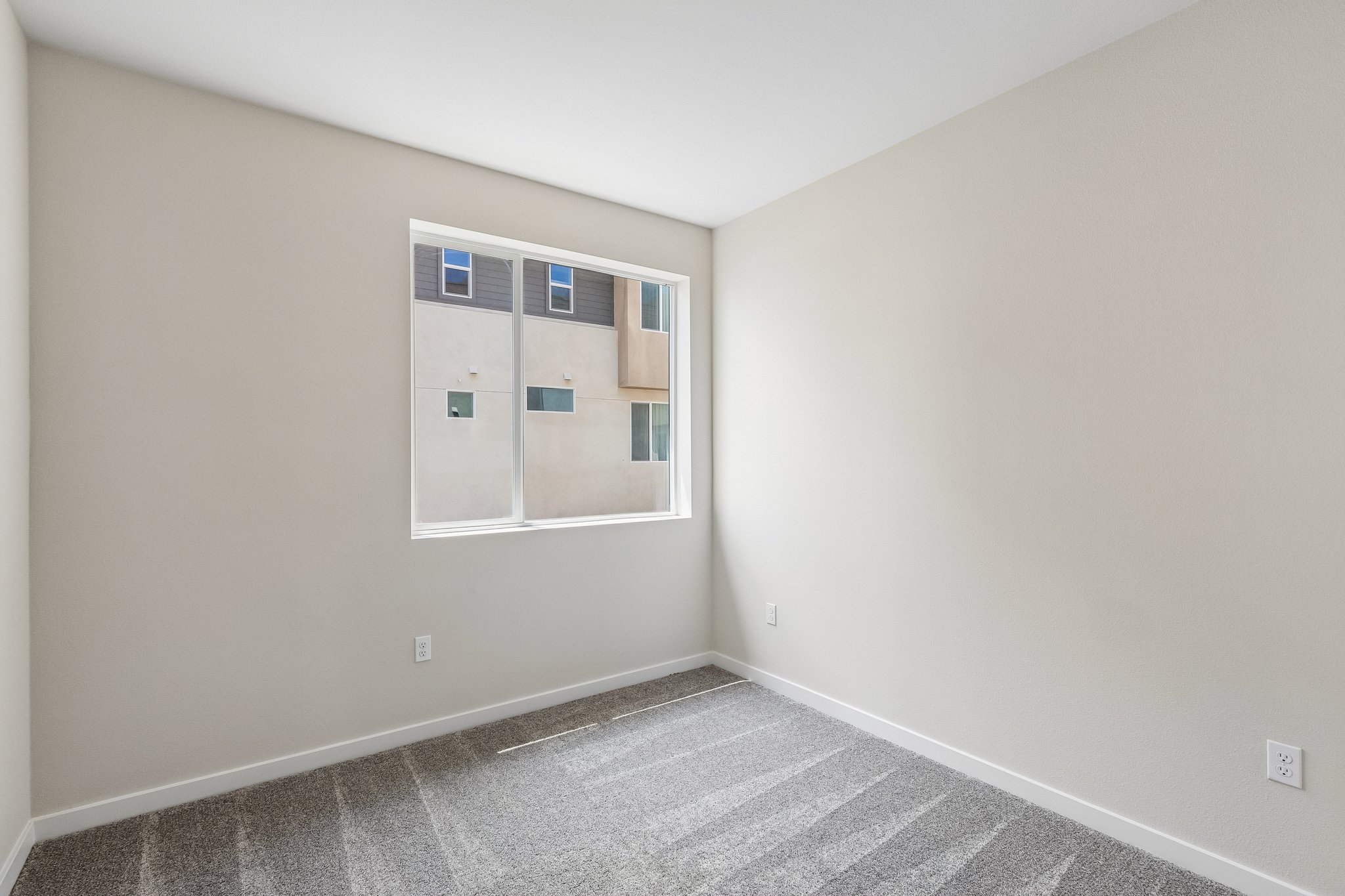 A room with a window.