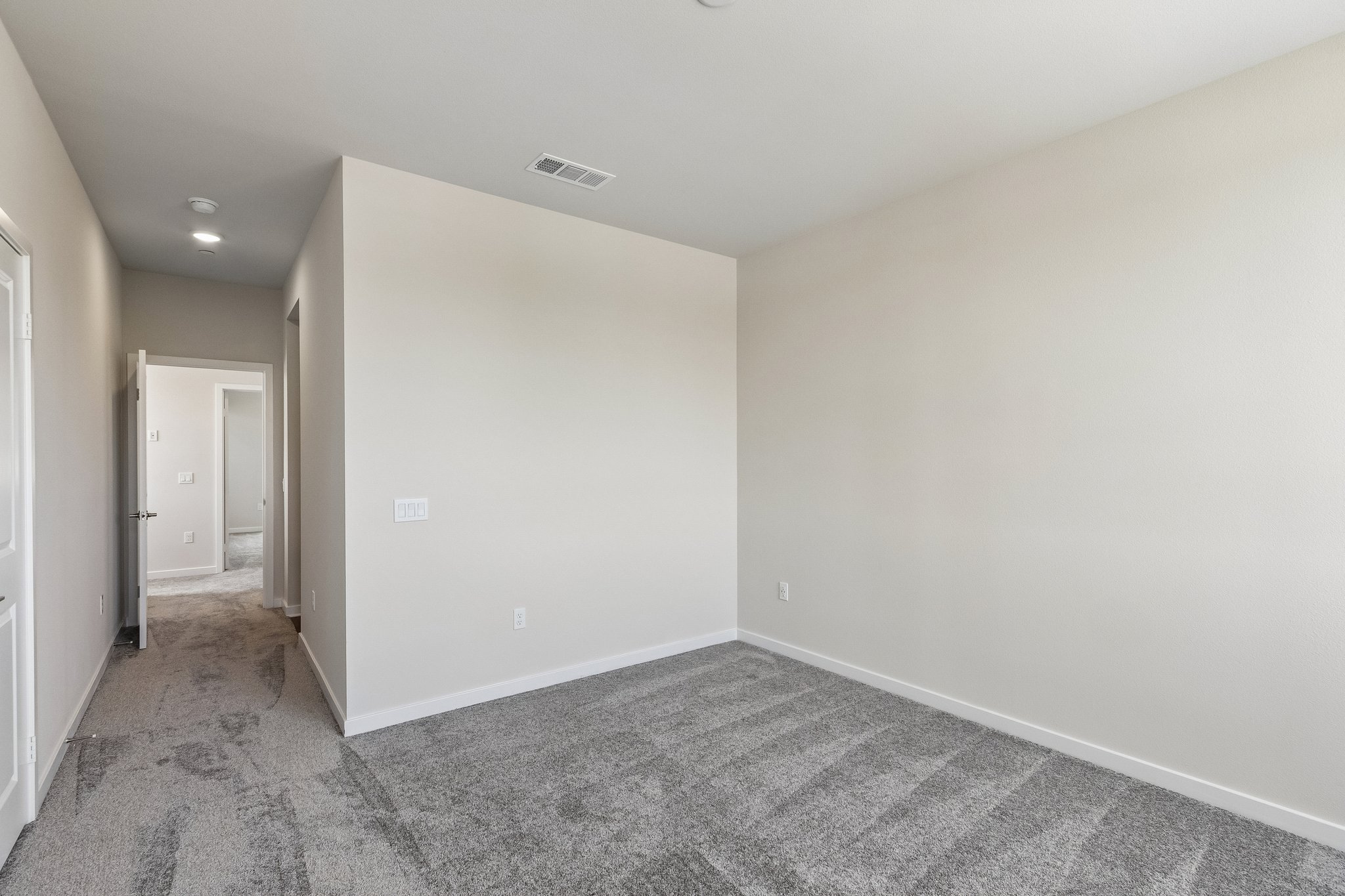 A room with white walls.