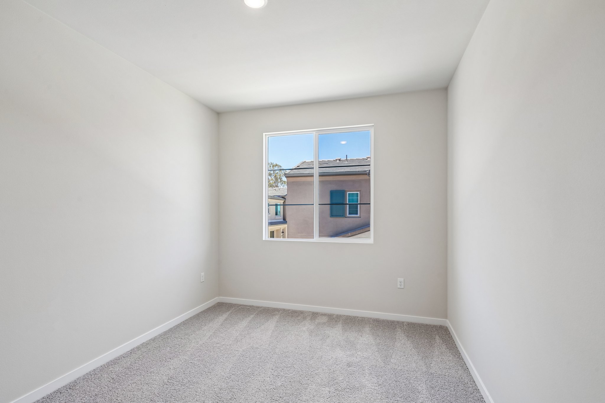A room with a window.