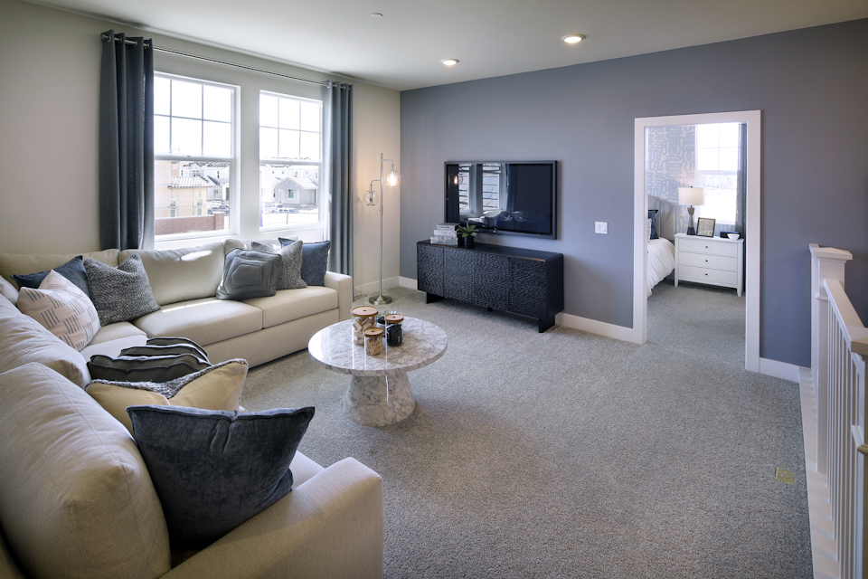 A living room with a tv and couches.