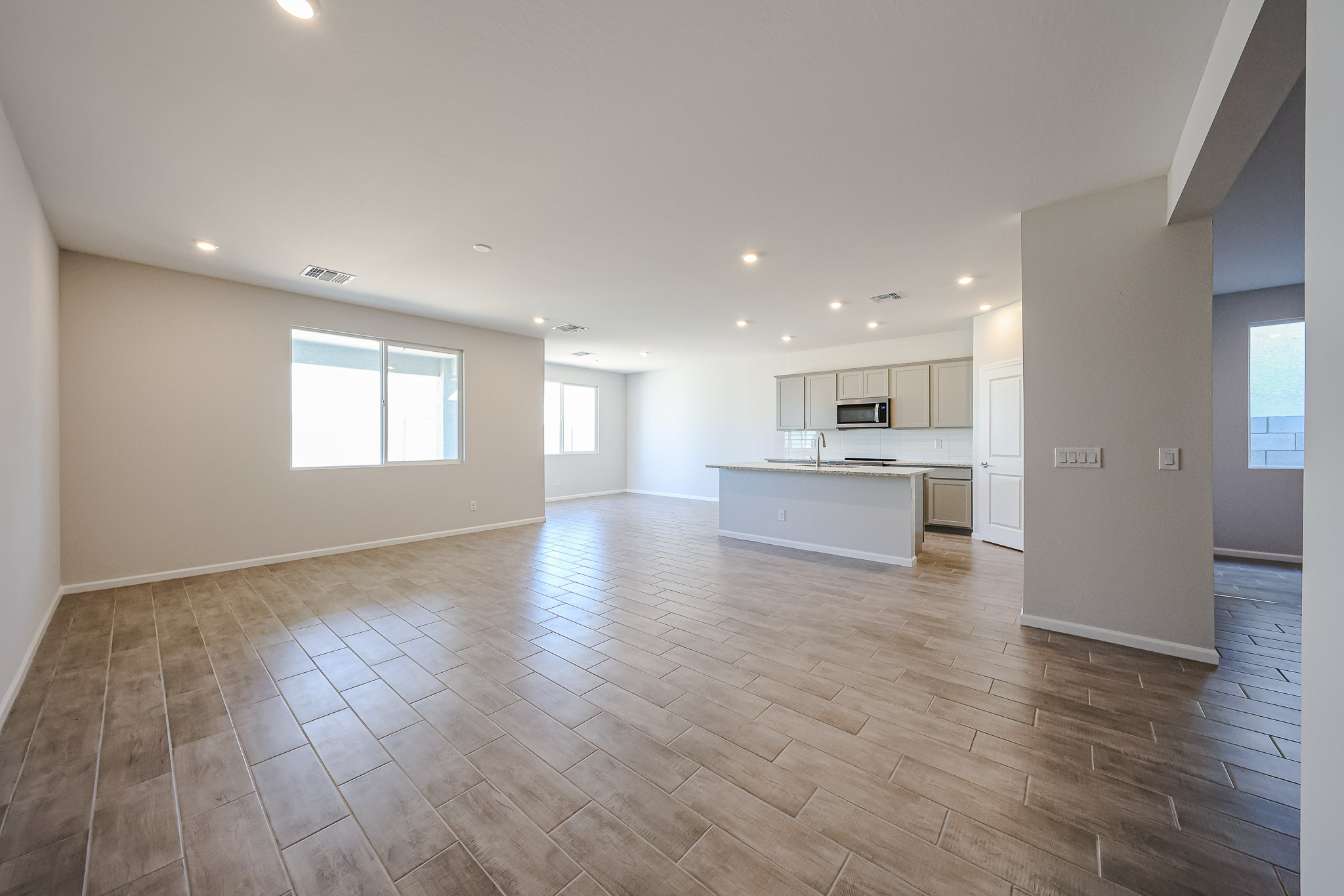 A large empty kitchen.