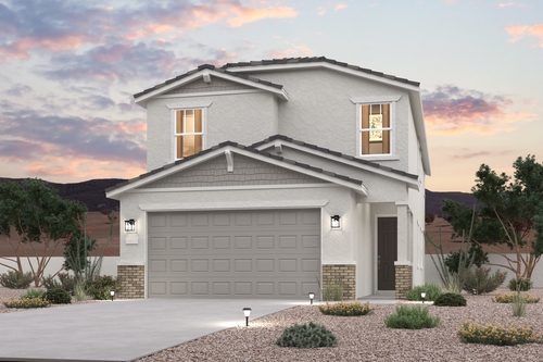 A house with a garage.