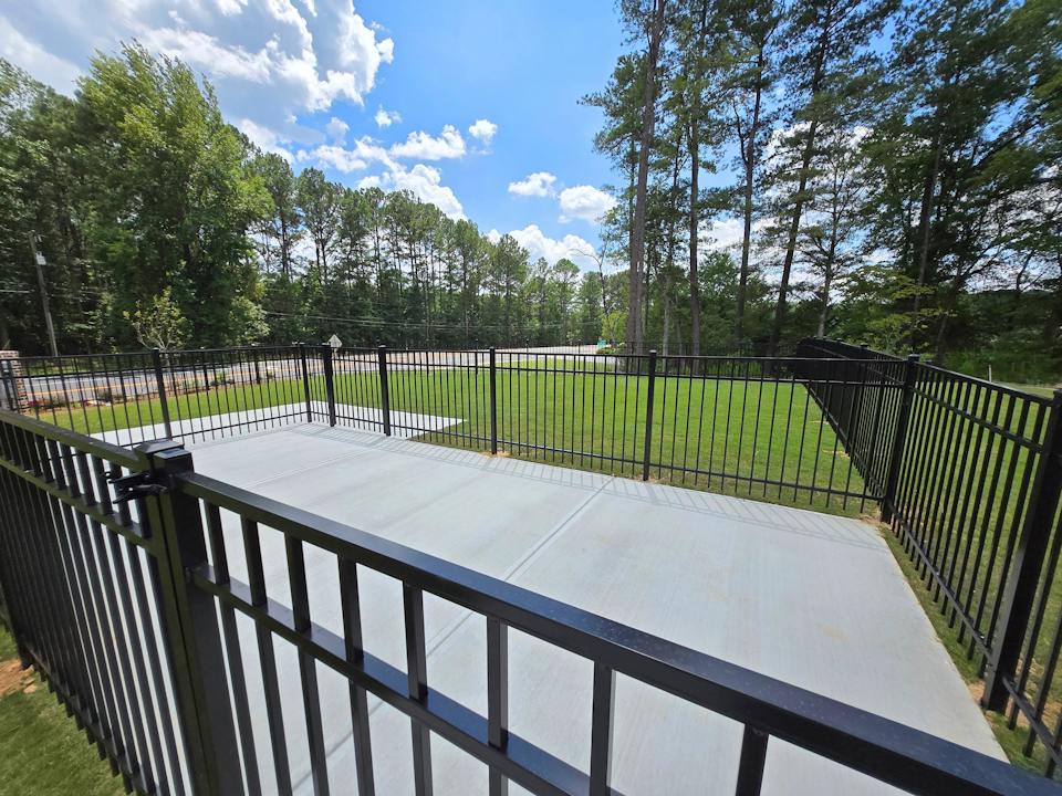 A bridge over a river.