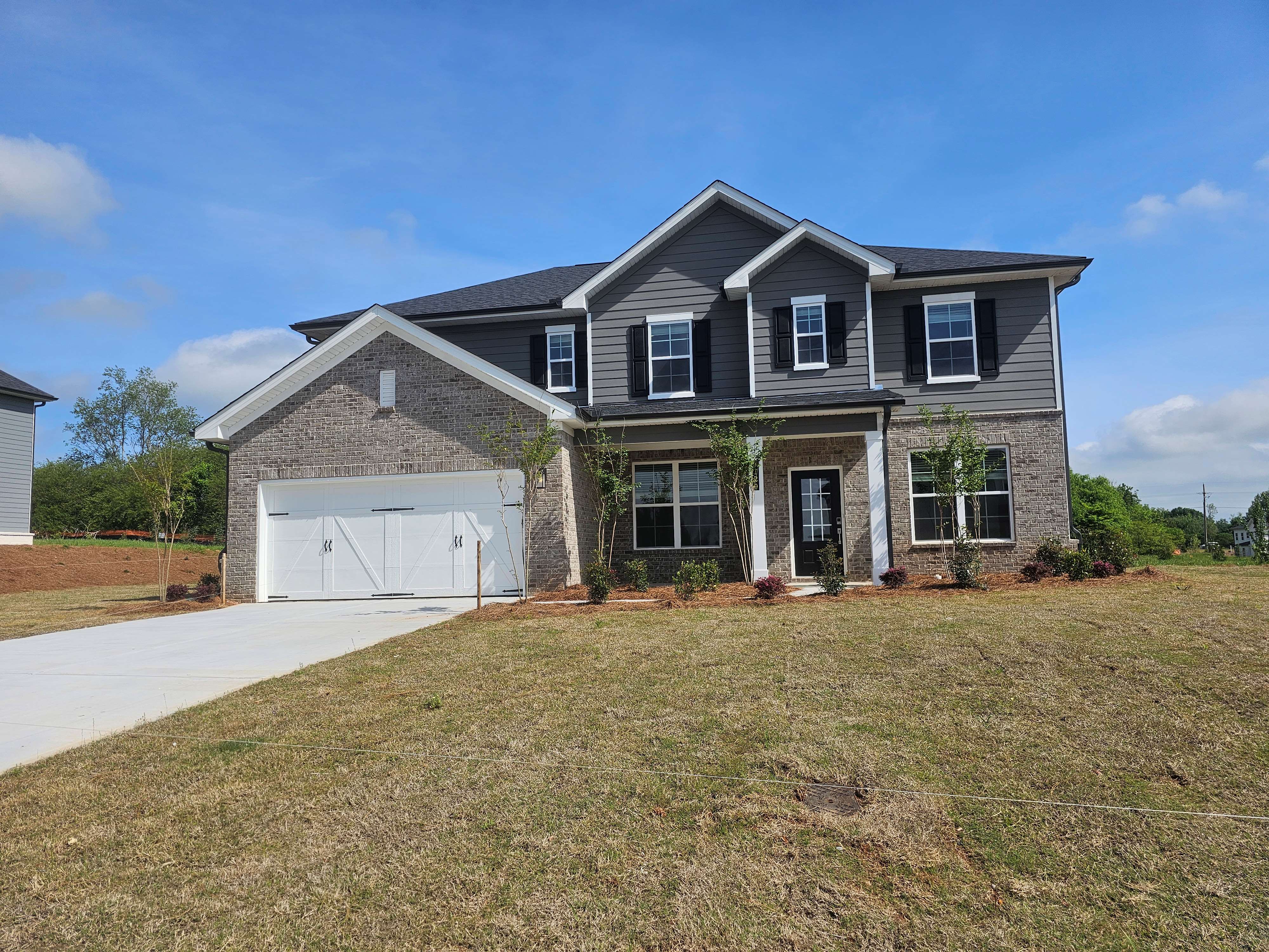 A house with a garage.