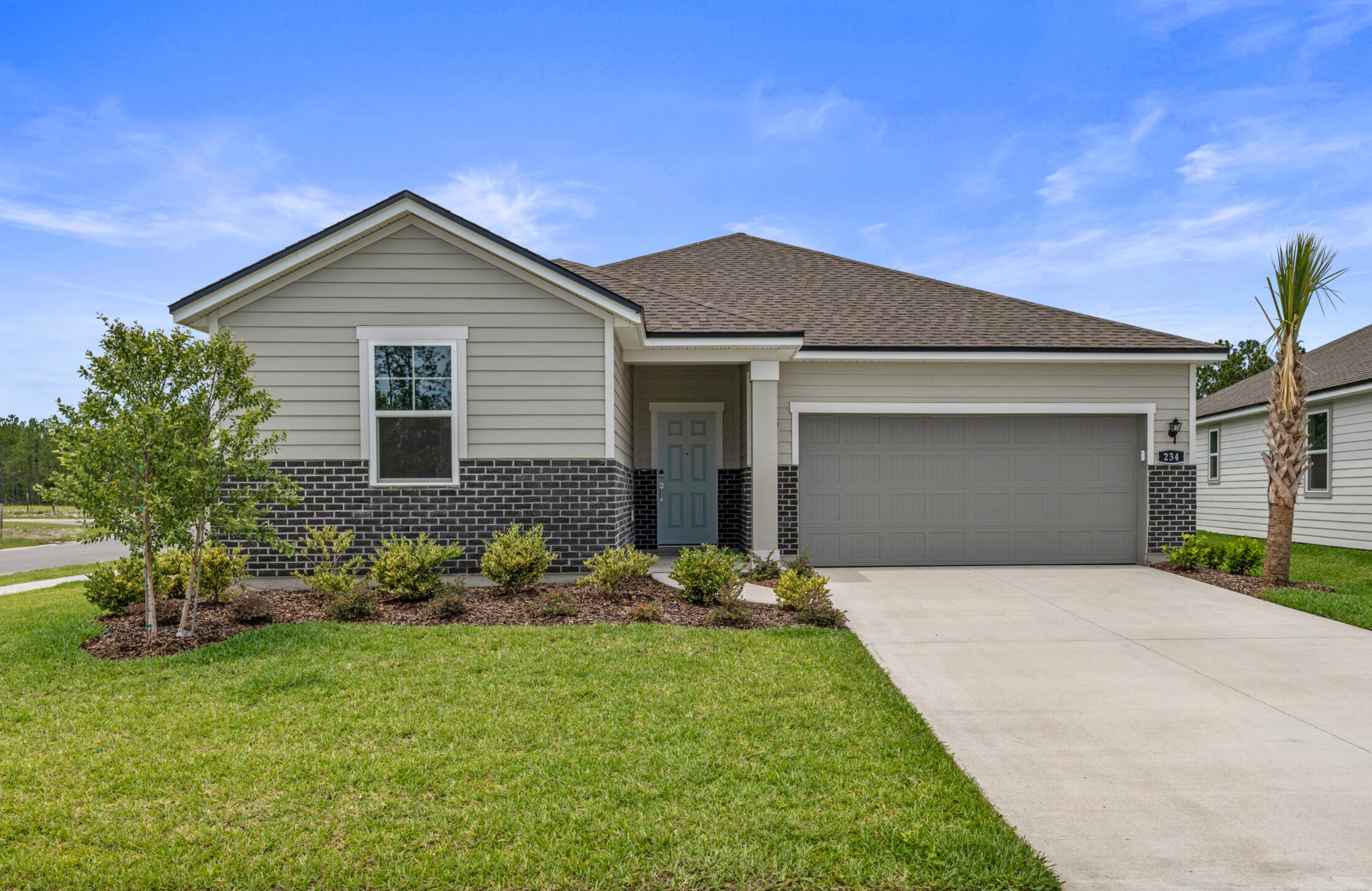 Palmetto Floorplan Lot 49 Exterior at Seminole Palms in Palm Coast