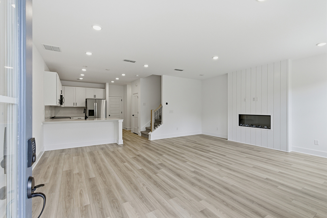 A large empty room.