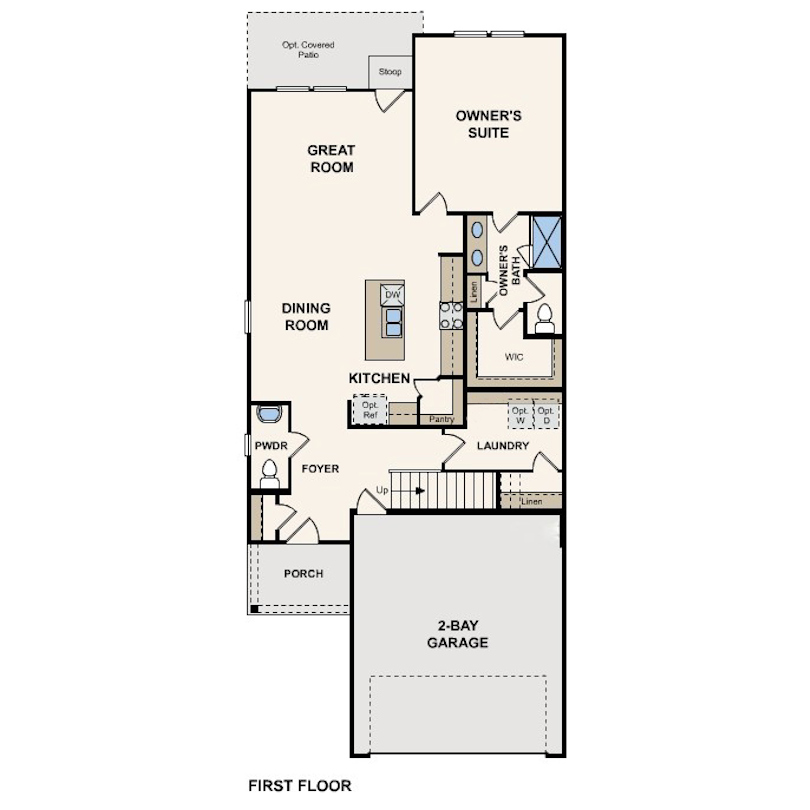 Hampton plan, first floor