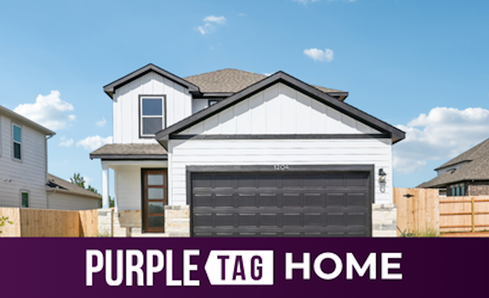 A house with a garage.