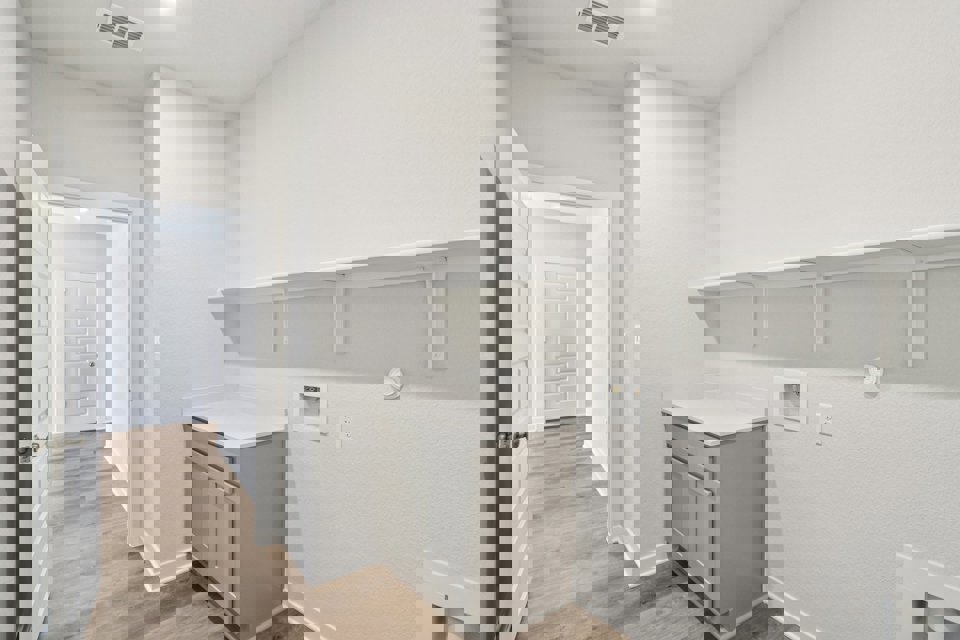 A room with white walls.