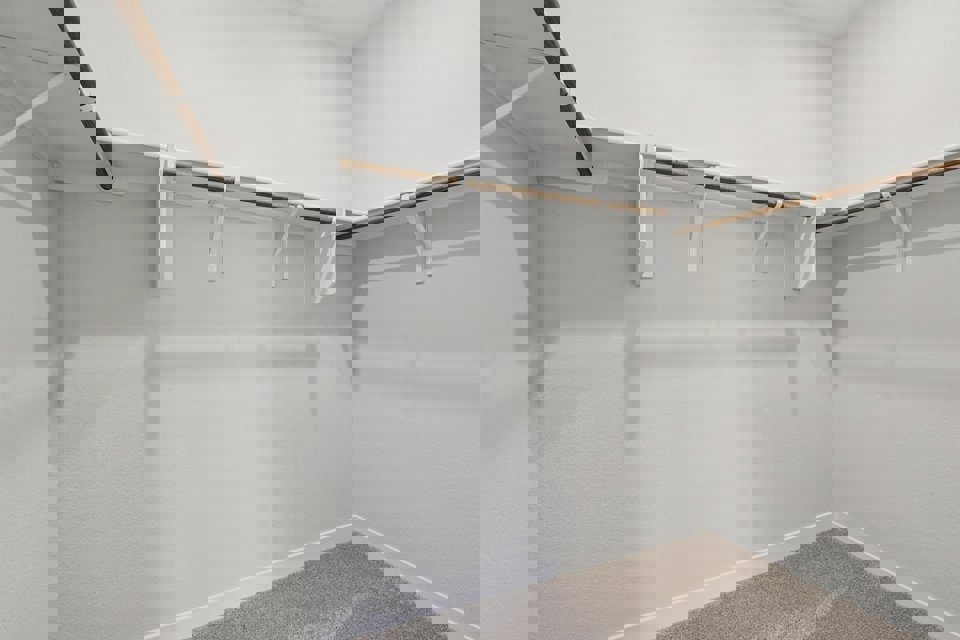 A staircase in a room.