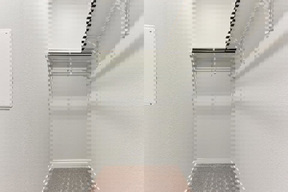 A staircase in a room.