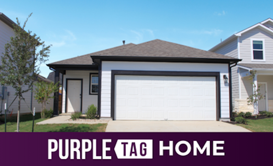 A house with a garage.