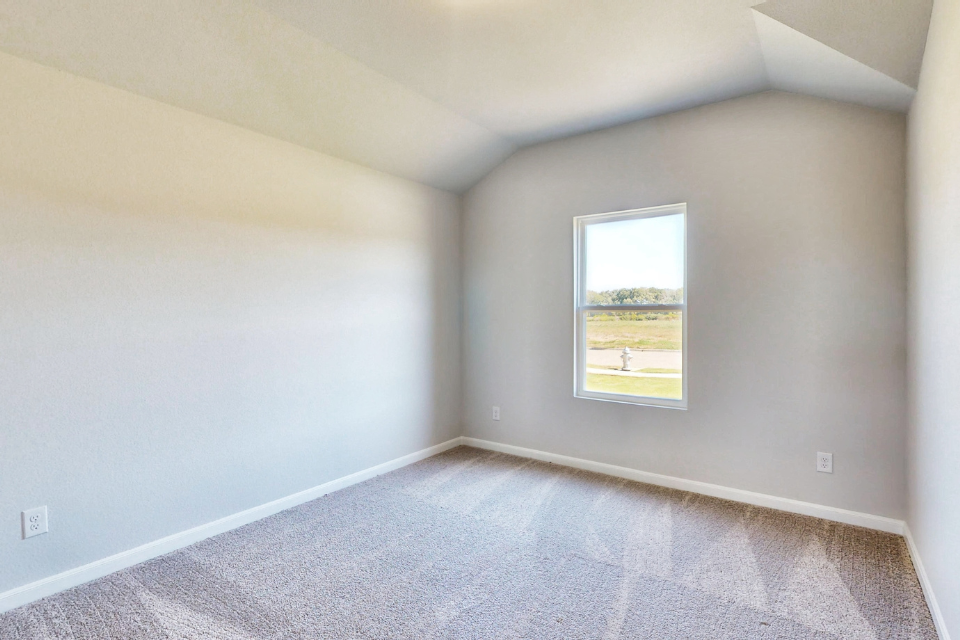 A room with a window.