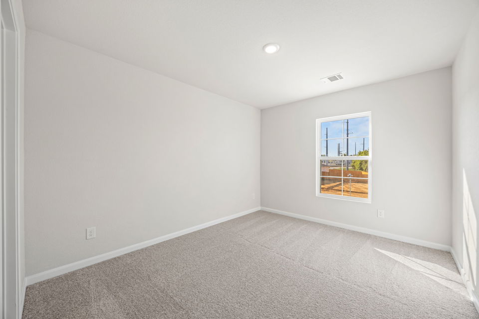 A room with a window.