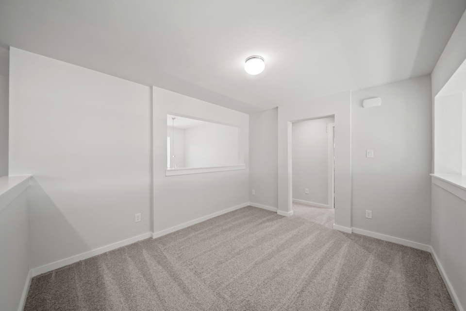 A room with white walls.