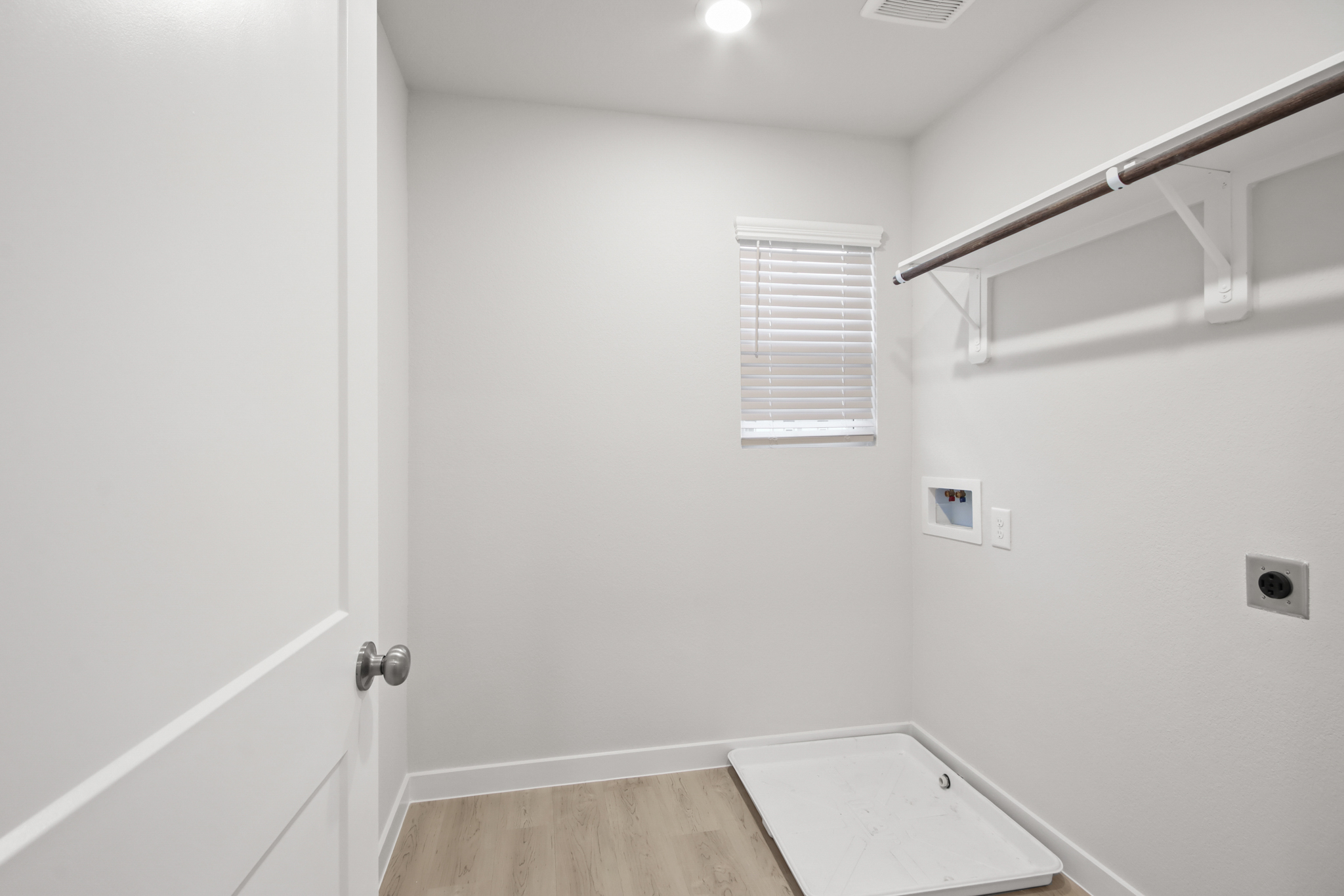 A room with white walls.