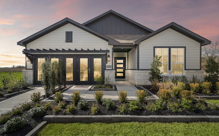 A house with a driveway.