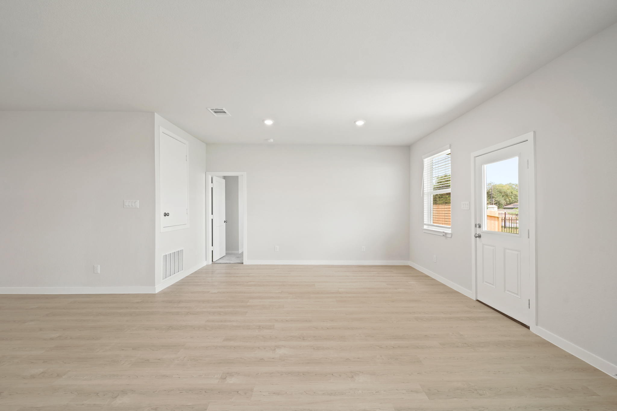 A room with white walls.