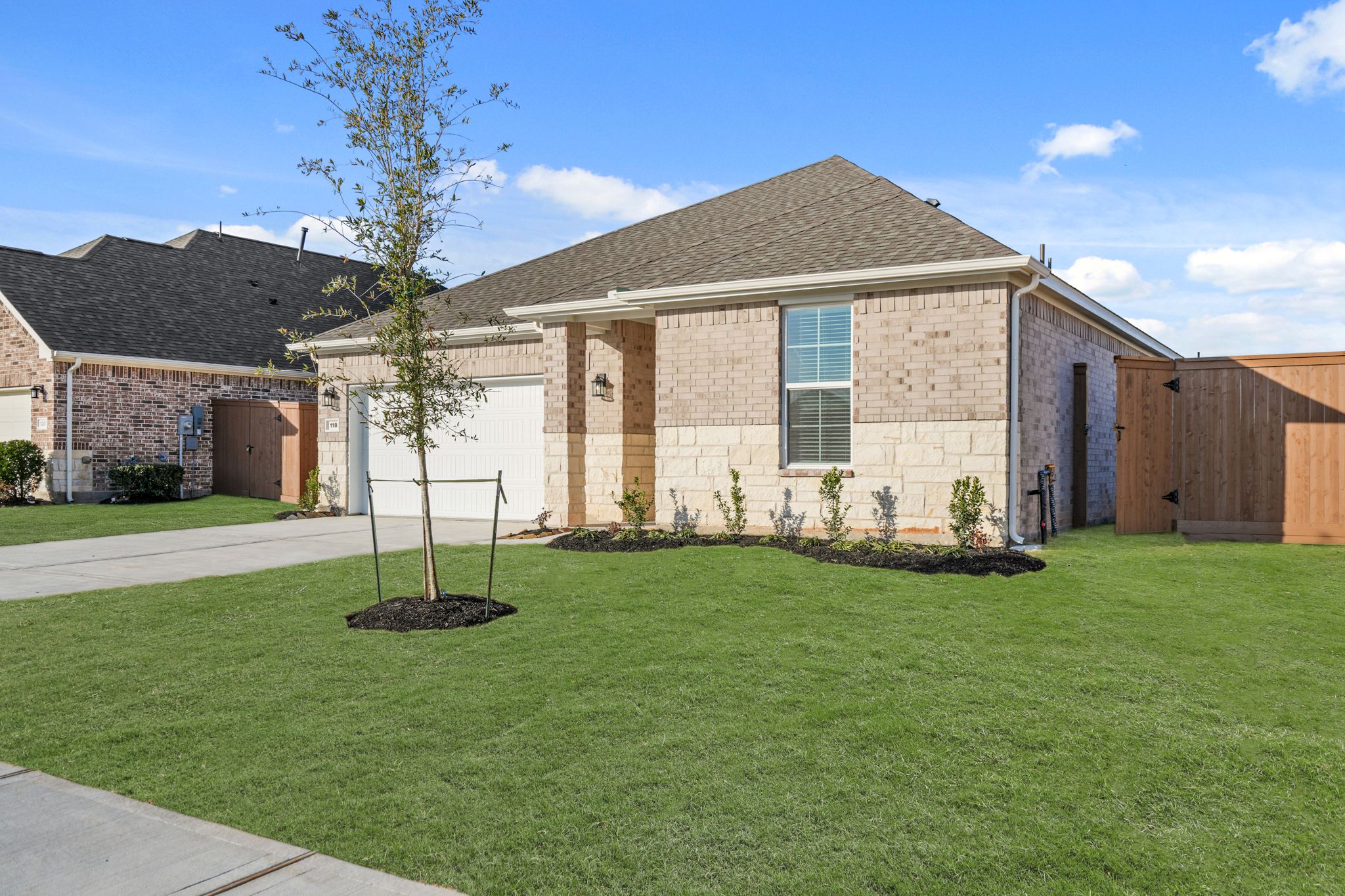 A house with a large yard.