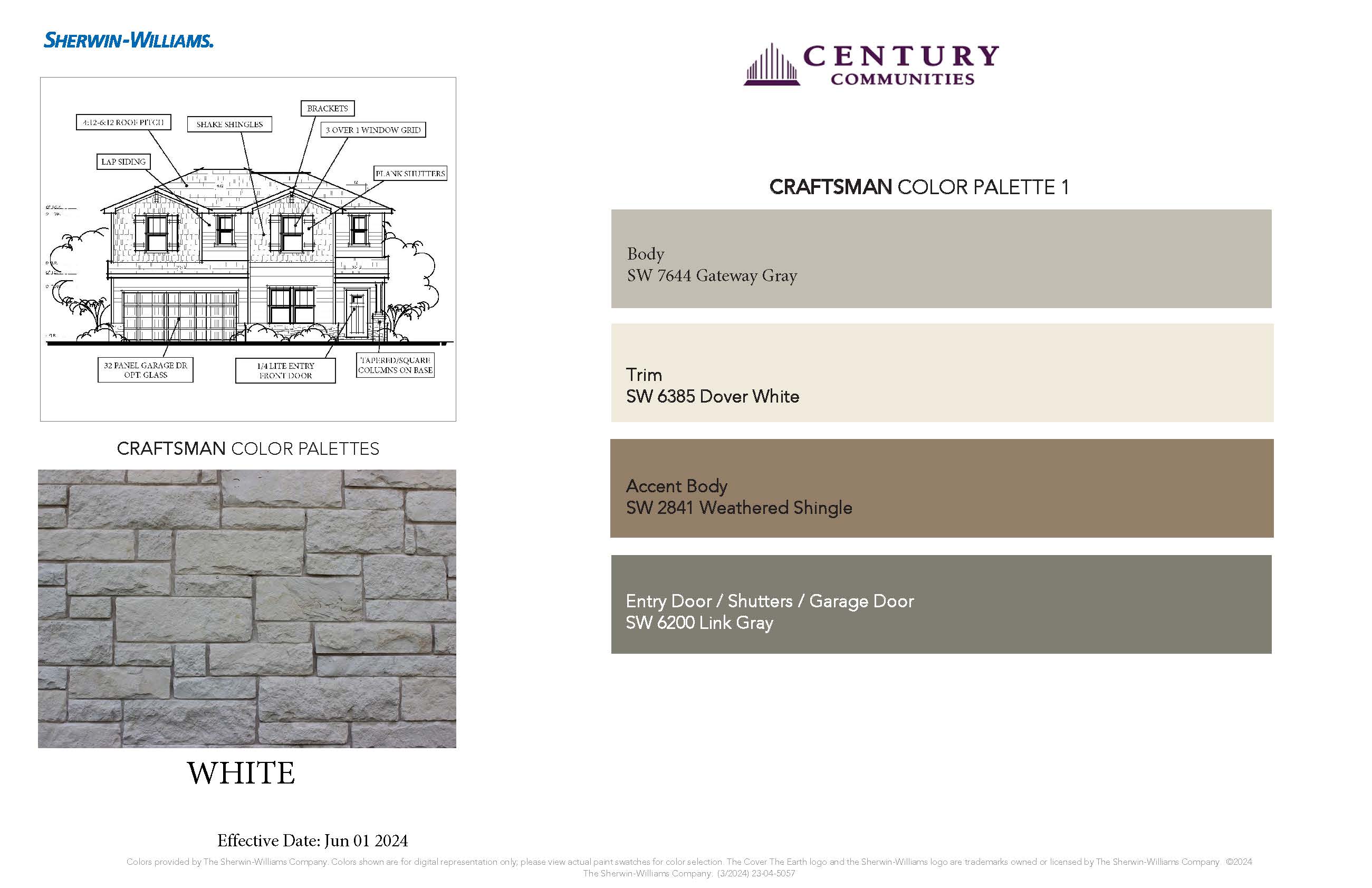 Craftsman Color Palatte - 1