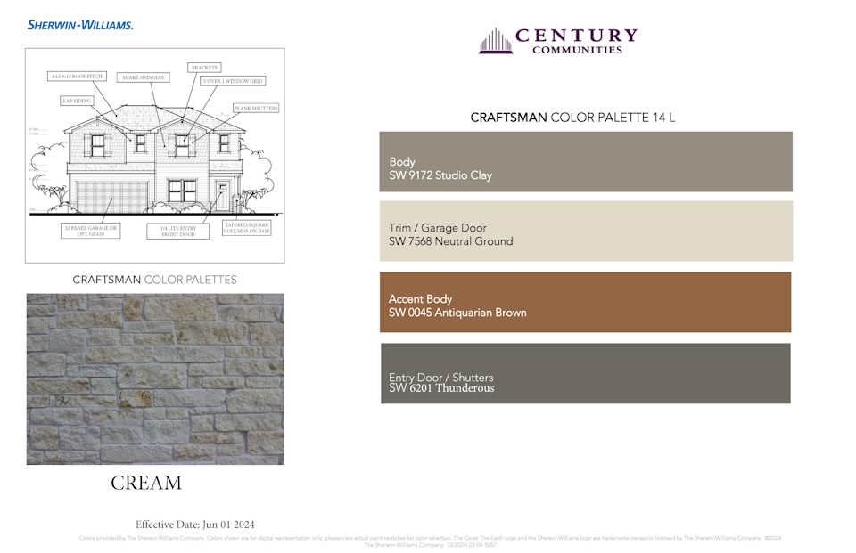 Craftsman Color Palette - 14L