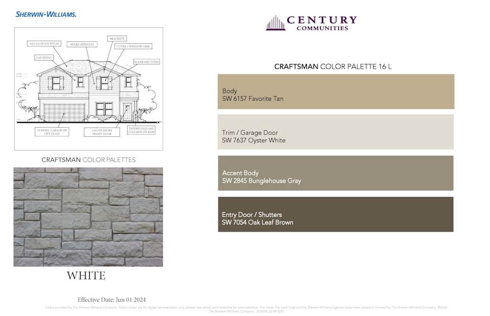 Craftsman Color Palette - 16L