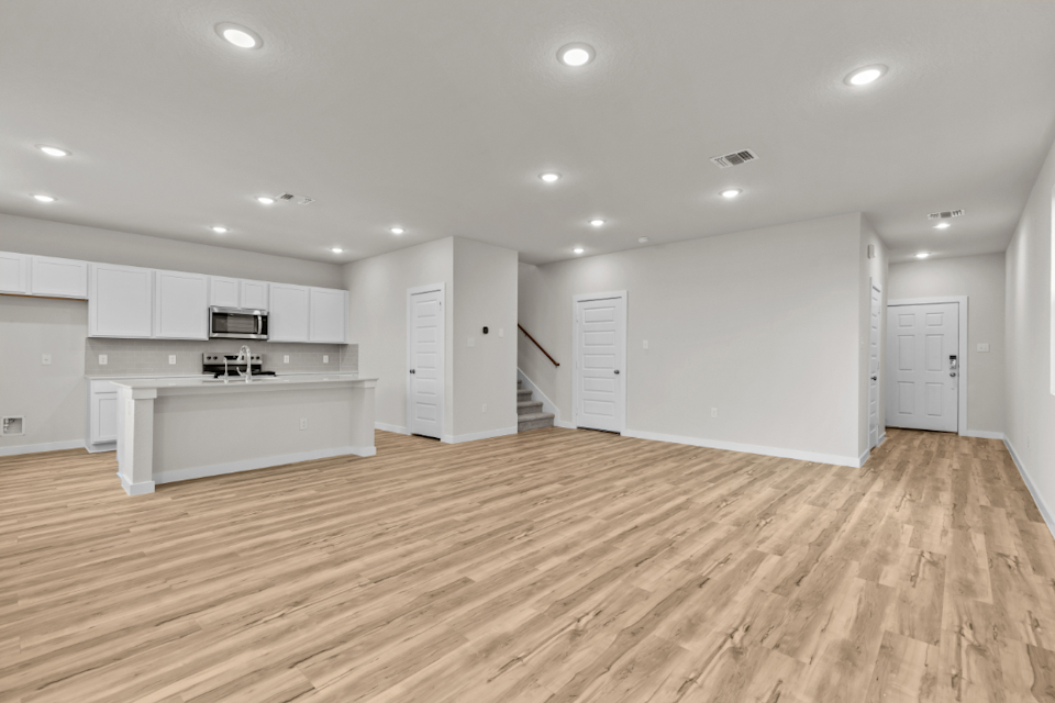 A large empty kitchen.