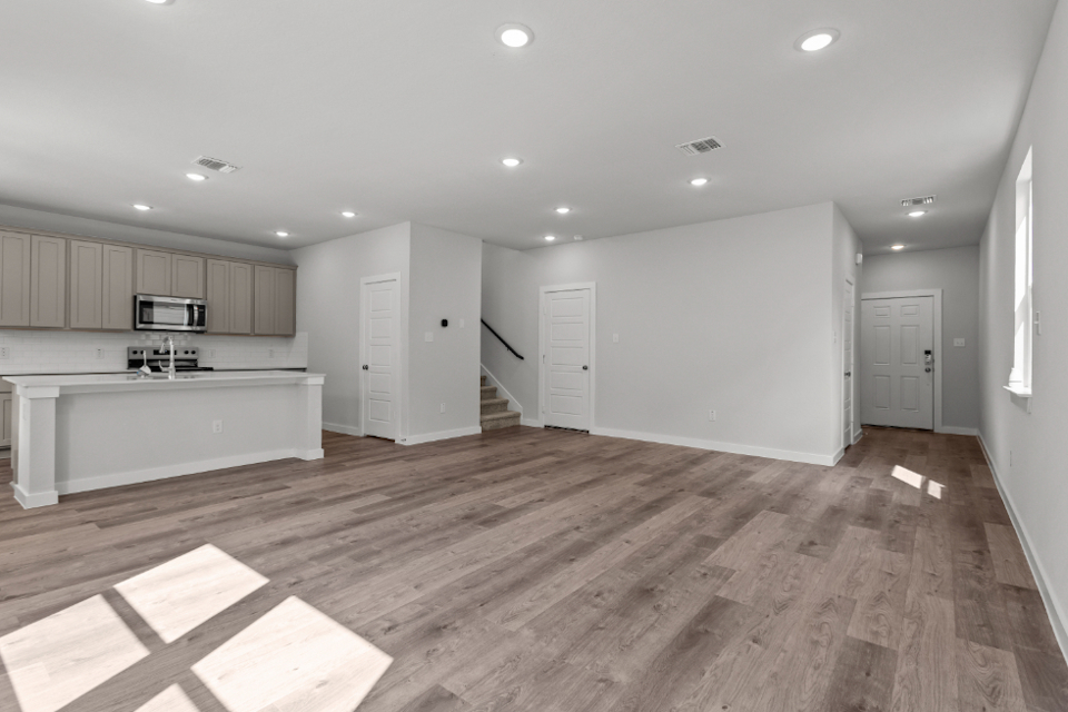 A large empty kitchen.