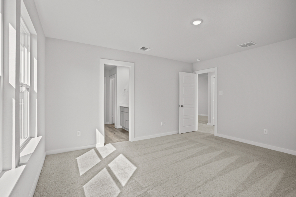 A room with white walls.