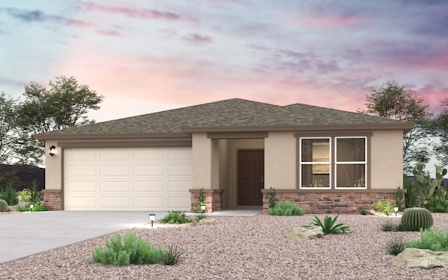 A house with a garage.